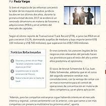 Mercado legal ve mayor dinamismo en operaciones de fusin y adquisicin tras prometedor primer semestre